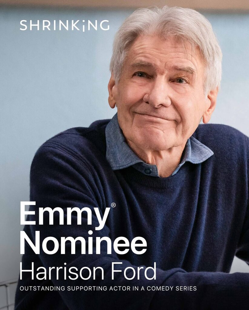 هاريسون فورد يُرشّح لجائزة إيمي لأول مرّة في مسيرته عن مسلسل Shrinking - مصدر الصورة: حساب Appletv على إنستغرام