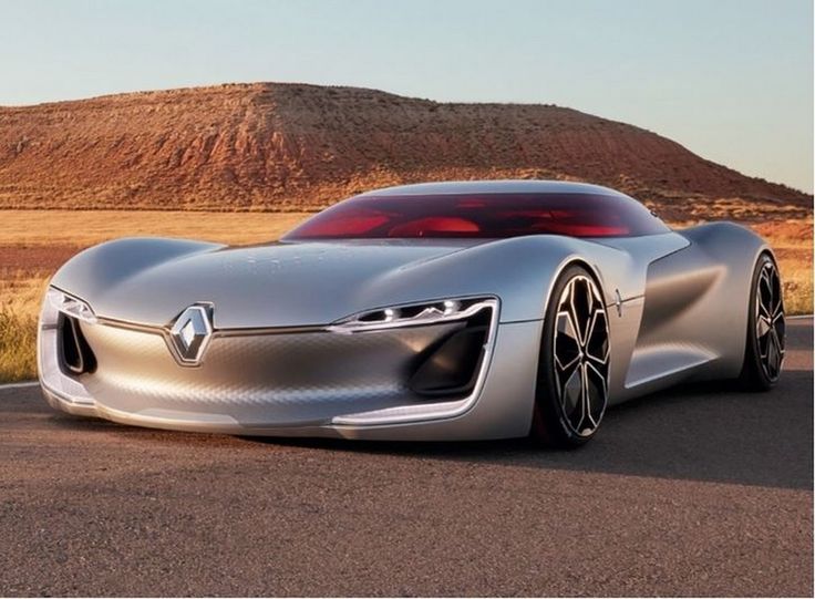 Renault Trezor، السيارة المفهومية الكهربائية ذات التصميم الانسيابي والمستقبلي الخلاب - مصدر الصورة: Pinterest