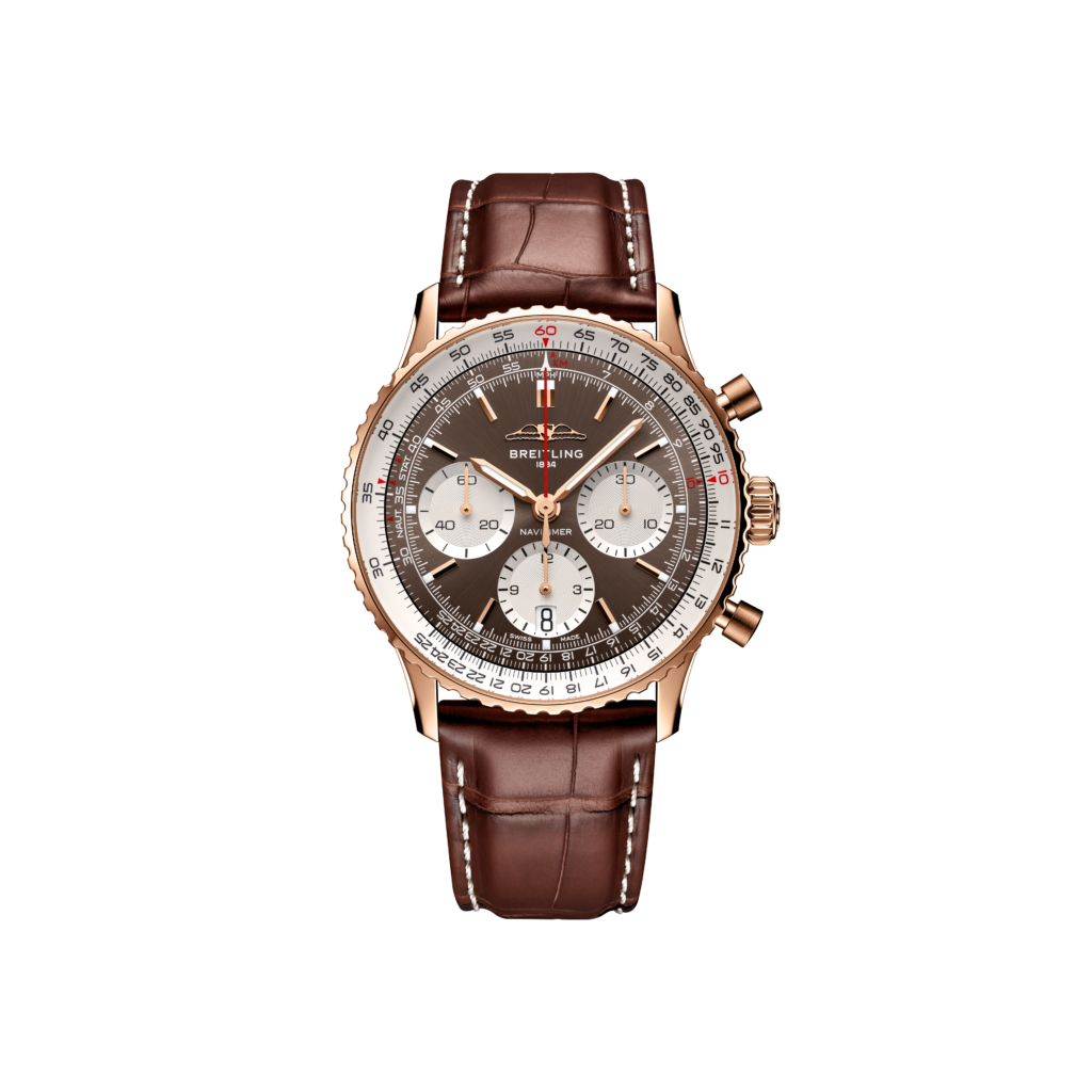 ساعة Navitimer B01 Chronograph 41 الذهبية