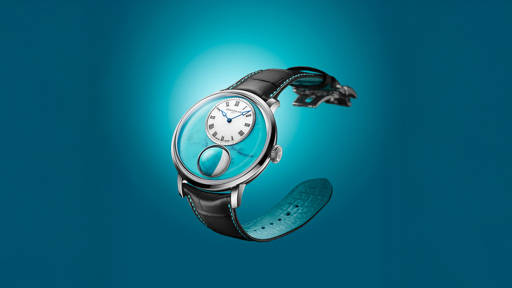 أرنولد آند صن تكشف عن تحفة Luna Magna Steel Turquoise