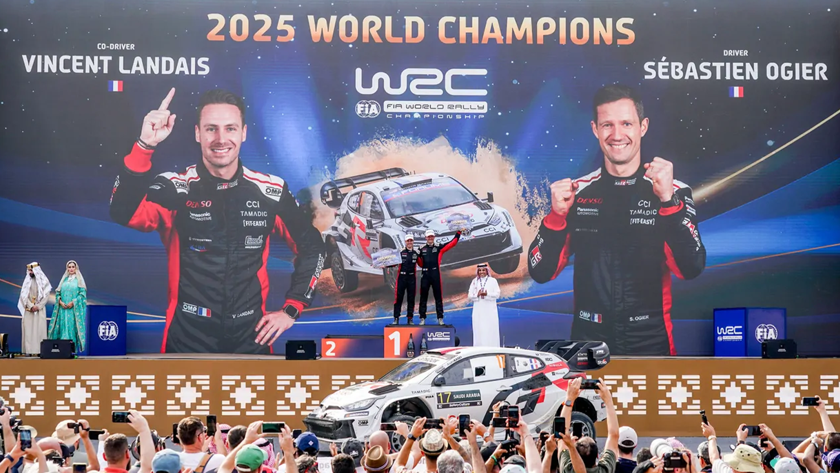 أوجييه يسطّر التاريخ في رالي السعودية ويتوّج بلقبه العالمي التاسع
