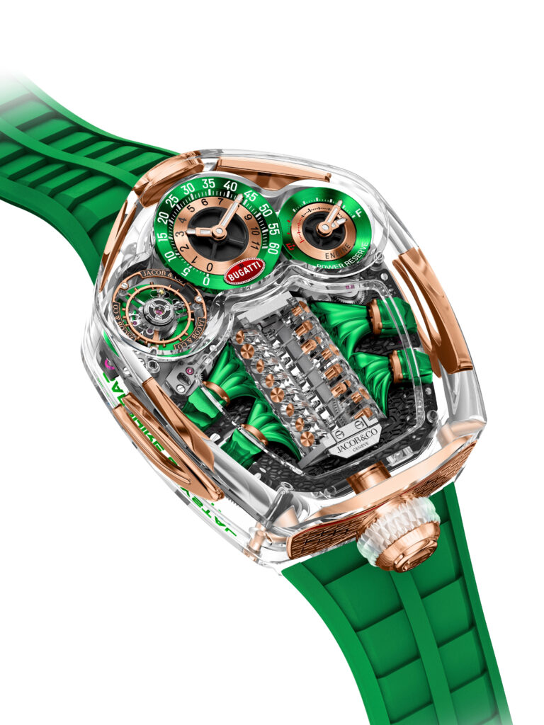 مستوحاة من لوحة قيادة بوجاتي: قرص ساعة Bugatti Tourbillon Sapphire Crystal يجمع بين الأداء والفخامة بتصميم فريد يذكر بسرعات السيارات الخارقة