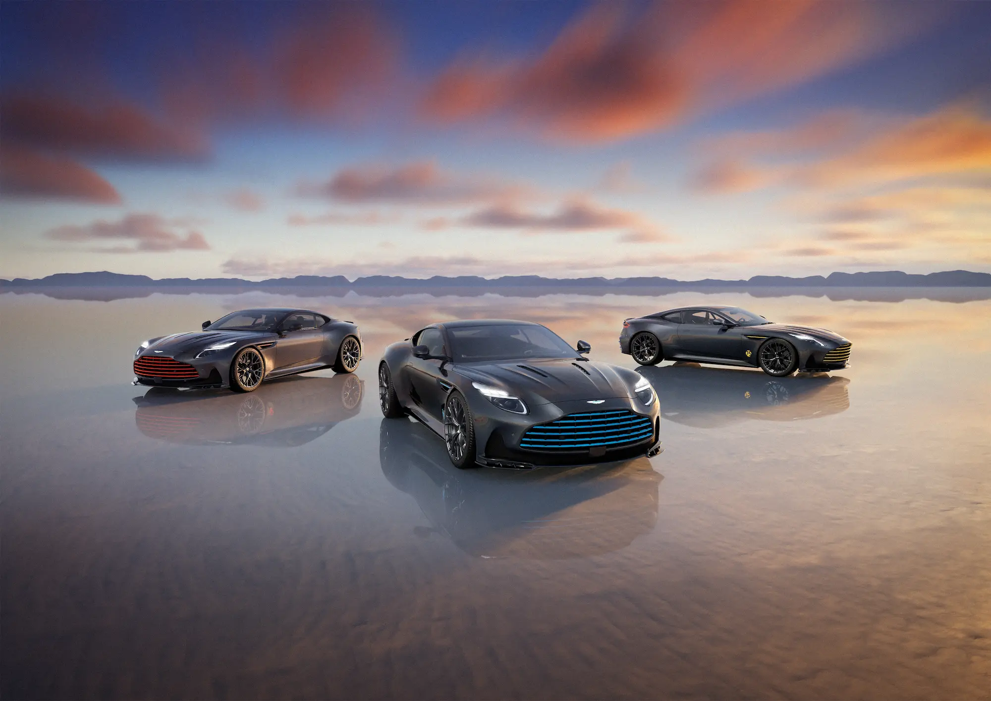 ثلاث سيارات DB12 S تستعيد أمجاد سباقات الخمسينيات