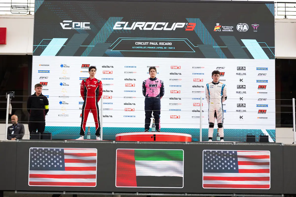 إنجاز إماراتي تاريخي في عالم الفورمولا 3 : راشد الظاهري وكيانو الأزهري على طريق الفورمولا 1