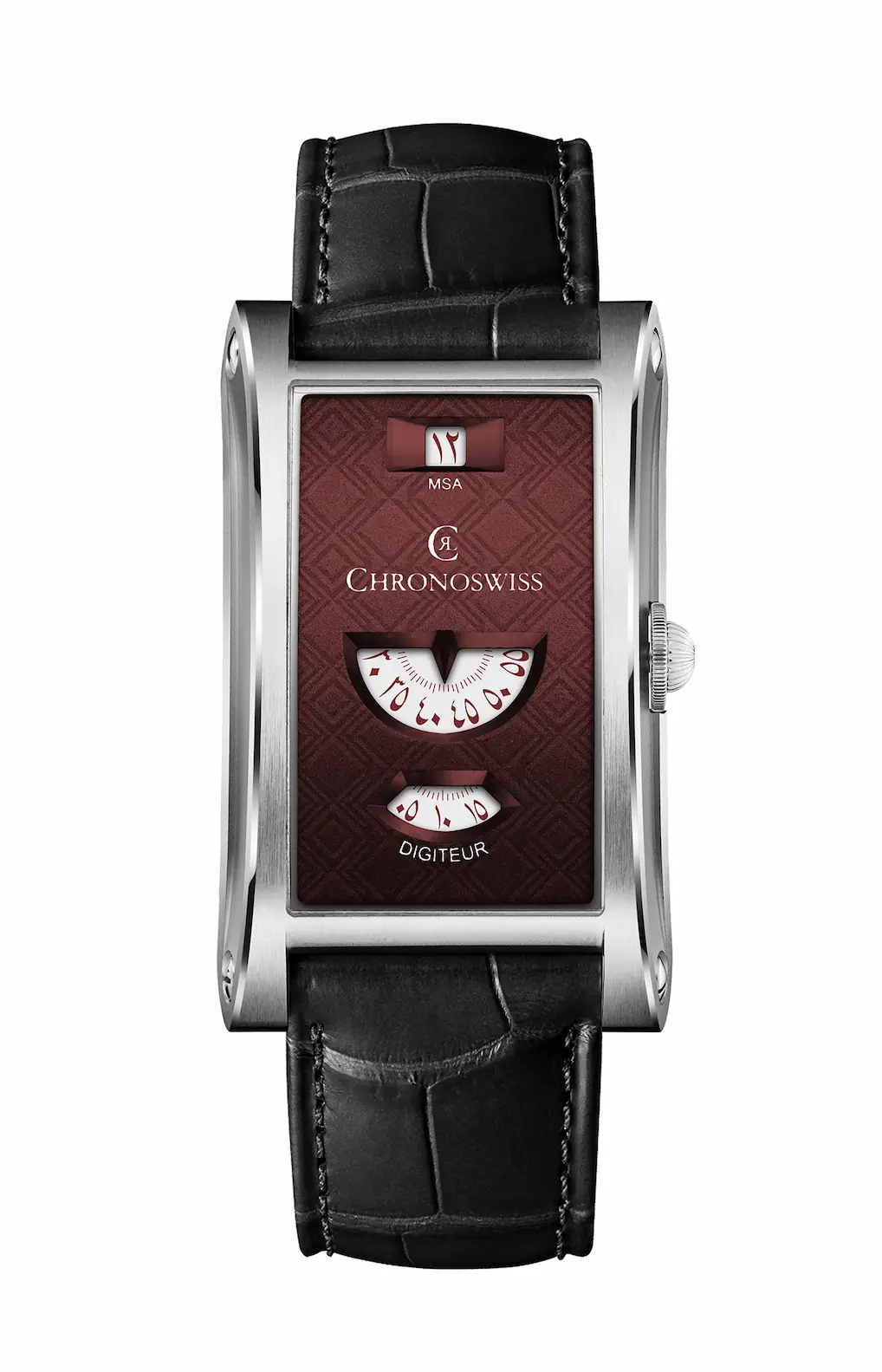 ساعة  Sadu من  Chronoswiss تستوحي تصميمها من فن السدو التقليدي، في مزيج يجمع بين التراث السعودي والابتكار الميكانيكي السويسري