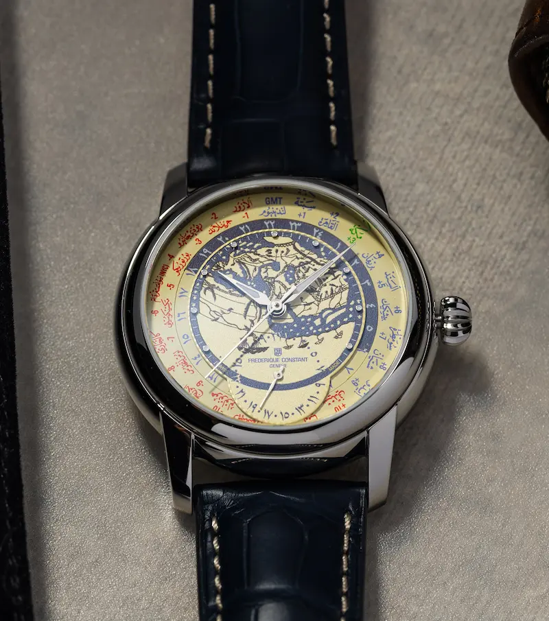 ساعة Al-Idrisi  من Frédérique Constant  تستحضر خريطة العالم الشهيرة للجغرافي العربي الإدريسي، في إصدار محدود يحتفي بالإرث المعرفي العربي